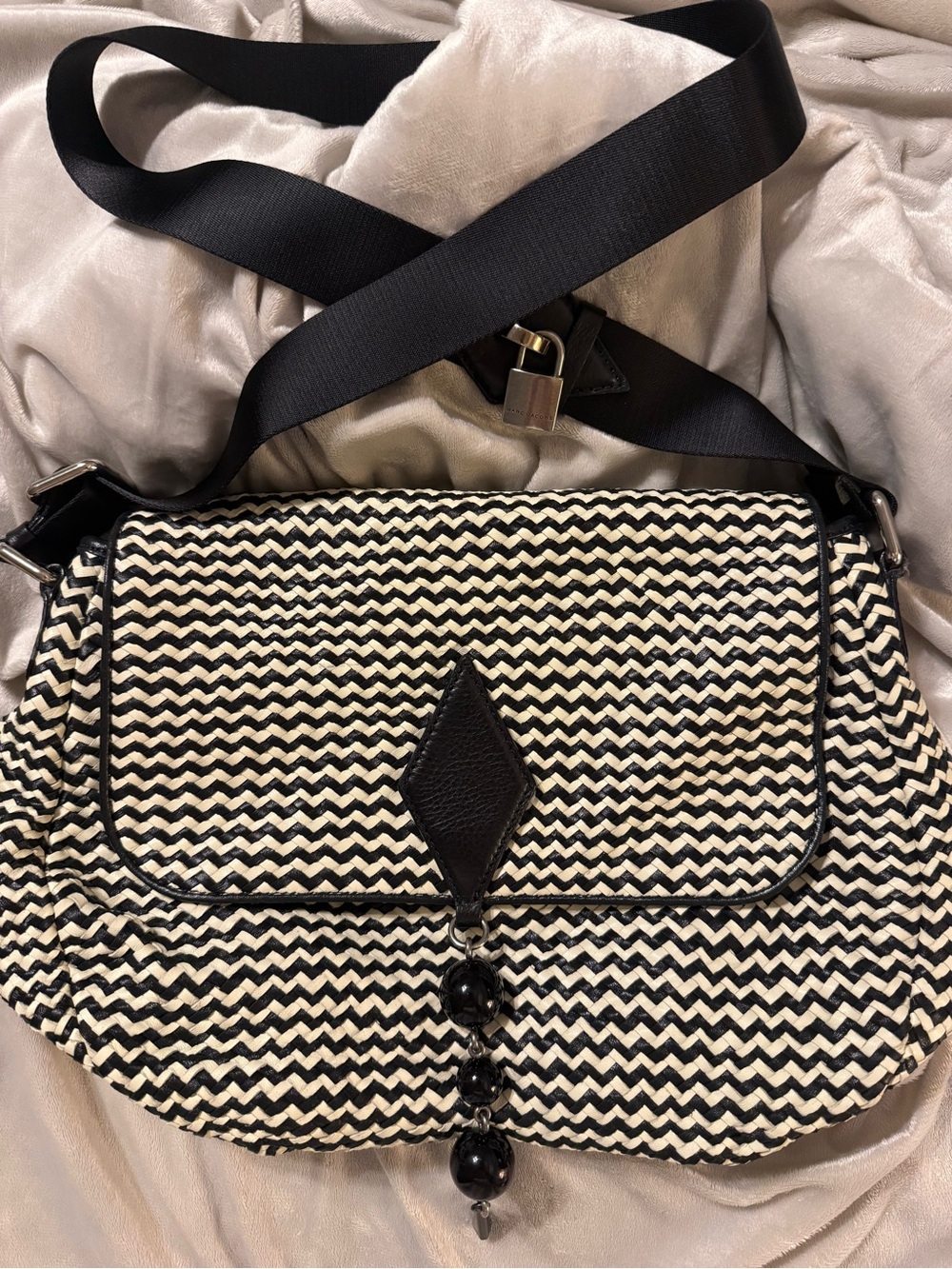 Marc Jacobs Rare Leather Crossbody Bag from their runway collection.